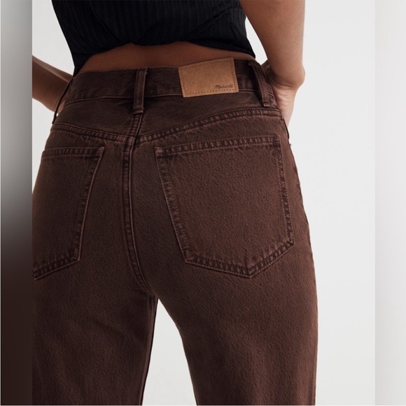 Madewell 90s high rise straight jeans in brown NWOT size 29 - Picture 2 of 9